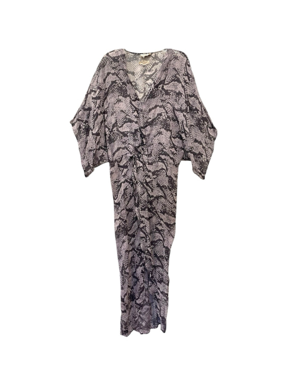 Muche et Muchette Womens One Size Snakeskin Print Caftan Maxi Swim Cover Up READ